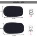 Height Increase Gel Insoles - Shock Absorption Heel Cushion Pads for Men & Women - 3.5cm Lift - Black (Large) - Buy Online on GoSupps.com