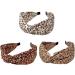 Wide Headband for Women Fabric Hair Band Alice Band Elastic ladies headbands Hair Accessories for Women and Girl (WidCoLeaopard) - Buy Online on GoSupps.com