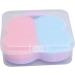 Silicone Face Cleanser Set Pink Blue Face Brush Tools Skin Care Products with Hanging Ring + Brush Set - Buy Online on GoSupps.com