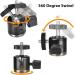 UTEBIT Ball Head with Hotshoe Camera Mount Adapter - 360 Degree Rotatable Tripod Head for DSLR Cameras, HTC Vive, Monopods, and Camcorders - Max. Load 6.6lbs - Black - Buy Online on GoSupps.com