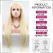 Angle Lucky Blonde Lace Front Wig for Women Synthetic Long Straight 613 Blonde Free Part Natural Hairline Wig Heat Resistant Cosplay Makeup Wigs 24 Inches 24 Blonde - Buy Online on GoSupps.com