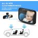 Shop Ansta Baby Car Mirror - 100% Break-Proof 360 Adjustable Wide Angle Back Seat Rear View Mirror for Safe Travel - Buy Online on GoSupps.com