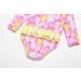 BONVERANO Baby Girls Long Sleeve Swimsuit UPF 50+ Sun Protection 18-24 Months Pink Yellow - Buy Online on GoSupps.com
