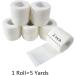 Transun Moo 2 x 5 Yards Self Adhesive Bandage Wrap 6 Pack - White Elastic Cohesive Vet Wrap for Pets & Sports - Wrist, Ankle Support - Buy Online on GoSupps.com