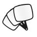 SDlumeiy Hand Mirror Black Handheld Mirror with Handle Beauty Barber Handheld Mirror 12.6x9 inches Black-3pack X-Large-3pack