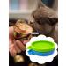 COMTIM Small Cat Food Can Lids - 2 Pack Silicone Covers for 3 oz Cans - Blue/Green - Buy Online on GoSupps.com
