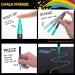 Tebik Liquid Chalk Marker Set - 15 Bright Colors, Erasable Paint Pens with Labels, Stickers, Cloth, Tweezer & Tips - Ideal for Chalkboards, Bistro Boards, Glass - Buy Online on GoSupps.com