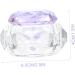 Healeved Nail Art Crystal Cup Crystal Dappen Dish Glass Terrarium with Lid Glass Dappen Dish Manicure Dish Bowl Manicure Art Dish Nail Liquid Cup Accessories With Cover White Crystal Purple - Buy Online on GoSupps.com