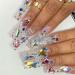 50pcs Colorful Pointed Bottom Nail Rhinestones - Multi Shapes for Nails & Crafts - Buy Online on GoSupps.com