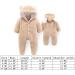 Cartoon Bear Snowsuit Winter Coat | Newborn Fleece Hooded Romper 3-6 Months - Buy Online on GoSupps.com