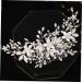FRCOLOR Alloy Pearl Hair Comb wedding headpiece for bride flower hair comb wedding leaf wedding rhinestone hair accessories Headwear Decor diamond white bridesmaid Imitation pearls abs - Buy Online on GoSupps.com