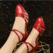 Buy TangDao Women's Salsa Latin Dance Shoes | Strappy Block Heel Tango Pumps in Red - Size 41 EU - Buy Online on GoSupps.com