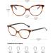 Koosufa Vintage Cat Eye Reading Glasses for Women - Anti-Blue Light Full-Rim Horn Glasses in 1.0 1.5 2.5 3.5 Magnifications - Retro Designer Style - Buy Online on GoSupps.com