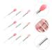 Buy 9Pcs Silicone Lip Brush Set - Lipstick Applicator Wands & Lip Scrubber for Perfect Lips | International Shipping Available - Buy Online on GoSupps.com