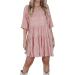 Hanxiulin Women's Vintage Party Dress | Long-Sleeved Cocktail & Mini Dresses with Heart Neckline in Red - Buy Online on GoSupps.com