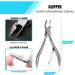 OosoFitt 7Pcs Stainless Steel Ingrown Toenail Clippers Set - Professional Toe Nail Nippers for Surgery Grade Manicure Pedicure - Silver - Buy Online on GoSupps.com