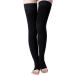 Wallfire Medical Compression Stockings 23-32mmHg - Thigh High Socks for Varicose Veins Relief for Women & Men - Black Large (2 Pack) - Buy Online on GoSupps.com