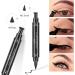 Winged Eyeliner Stamp TEOYALL Wing Long Lasting Liquid Eye liner Pen Waterproof Smudgeproof and Sweatproof 2 Pack Dual Ended Pencil (Thick&Thin) - Buy Online on GoSupps.com