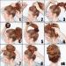 Hair Donut Bun Maker 2PCS - Large Ring Style Chignon Doughnut Shaper for Thick & Long Hair - 3.5 Inch Brown (Pack of 2) - Buy Online on GoSupps.com