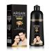 Many Black Hair Dye Herbal Ingredients Shampoo with Argan Oil for Gray Hair Mild Fast Dye with Lasting Shine Easy Application 400ml1353FI Oz