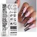 Snake Leopard Print Animal Nail Stamping Plates | Geometric Flowers & Cow Designs | Stencil Stamp Tool for Cow Print Nails - J054 - Buy Online on GoSupps.com