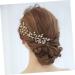 FRCOLOR Set of 3 Wedding Headpieces Wedding Hair Accessories Golden Hair Comb Golden Hair Clips Tiara Hair Accessories Bridal Headbands Hair Combs for Brides Dress - Buy Online on GoSupps.com