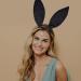 Lezevn 10 Pieces Bunny Costume Set Black Bunny Ears Cosplay Set Rabbit Ear Headband Bow Tie Cuffs Tail for Halloween Cosplay Party - Buy Online on GoSupps.com