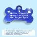 Personalized Bone-Shaped Pendants for Dogs & Cats | Ibera Gifts - Custom Engraved Collars in Blue with Hearts - Buy Online on GoSupps.com