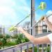 Detachable Telescopic U Shaped Professional Window Cleaning Tool Flexible Outside Double-Sided Glass Cleaner Kit Green - Buy Online on GoSupps.com
