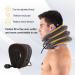 Cervical Neck Traction Device - Adjustable Neck Support & Massager for Pain Relief - Inflatable Brown Bandage - Buy Online on GoSupps.com
