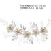 Ipetboom 1pc White Leaf Comb Rhinestone Headpiece Pearl Hair Ties Bridal Hair Comb Beautiful Hair Accessory Bridal Floral Side Comb Prom Hair Clips Hair Pin Grace Bride Alloy Crystal Flower - Buy Online on GoSupps.com