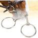 Buy Pssopp Stainless Steel Horse Snaffle Bit - Hollow Jointed Loose Oval Mouth for Equestrian Supplies | International Shipping Available - Buy Online on GoSupps.com
