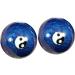 JECOMPRIS Asian Hand Meditation Bell & Baoding Balls - Jade-Ei Massage & Health Balls for Relaxation | Cloisonn Fitness MX2PCS Blue - Enhance Wellness & Stress Relief - Buy Online on GoSupps.com