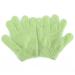 OUNONA 2 Pack Exfoliating Gloves for Body Scrub (Green)
