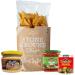 Nacho Kit/Mexican Nachos Stone Ground Tortilla Chips Creamy Cheese Sauce Dip Mild Red Salsa Sauce and Nacho Jalapeno Slices - Buy Online on GoSupps.com