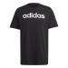 adidas Men's Essentials Single Jersey Linear Embroidered Logo Long Sleeve T-Shirt (1 Pack) XL Black