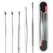 Stainless Steel Ear Wax Removal Tool Set - 5PCS Family Ear Pick Kit with Non-Slip Handle & Polished Surfaces for Effective Ear Cleansing - Buy Online on GoSupps.com