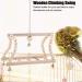 TOPINCN Wooden Pet Parrot Ladder Toy - Climbing Swing Bridge for Bird Cage - Decorative and Flexible Bird and Hamster Training Accessories - Buy Online on GoSupps.com
