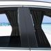 Car Side Window Sunshades 2Pcs Auto Window Shade Privacy Curtains Adjustable Sun Shade Drape Visor Valance Curtain for Block UV Rays Breastfeeding Sleeping Changing Clothes Camping