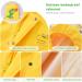 Barakara Kids Waterproof Rain Poncho - Lightweight Hooded Rain Jacket with Reflective Safety - Yellow B XL - Buy Online on GoSupps.com