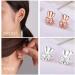 6 Pairs Adjustable Earring Lifters | Hypoallergenic Secure Backs | 18K Gold Plated & Sterling Silver | Heart, Crown, Clover Styles - Buy Online on GoSupps.com