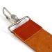 Leather strop sharpener for home for sharpening straight razors brown light