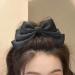 Ribbon Hair Bows Black Bow Hair Clips Satin Hair Clips Clip Large Plain Bow Hairpin French Hair Clip Hair Styling Accessories Jewellery for Women Gifts (Black) - Buy Online on GoSupps.com