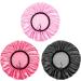 Auban Adjustable Reusable Extra Large Shower Cap - Waterproof Bathing Cap for Women - 3 Colors (Pink, Rose Red, Black) - Buy Online on GoSupps.com