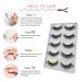Buy Anself 5 Pairs 3D False Eyelashes - Natural Black Long & Reusable G806 | International Shipping Available - Buy Online on GoSupps.com