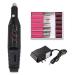 Fantexy Professional Portable Electric Nail Drill,20000 RPM Electrical File Nail Drill Kit for Acrylic,Gel Nails,Manicure Pedicure Polishing Shape Tools Design for Home Salon Use(Black)
