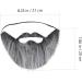 OFFSCH Fake Mustache Beards 3Pcs Beard Halloween Props Costume Facial Hair False Mustaches Fake Mustache Man Prom Handicrafts Grey 21X20X1CM - Buy Online on GoSupps.com