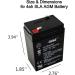 Casil 6V 4Ah Replacement Battery for CHAOYUAN CY640(I) - International Shipping Available - Buy Online on GoSupps.com