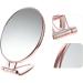Portable Handheld Makeup Vanity Magnifier Set - Gold Double Sided Mirror for Bedroom and Dormitory - Compact Folding Design - 29x12.5cm - By Minkissy - Buy Online on GoSupps.com