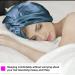 Silk Hair Bonnet Sleep Cap for Women - Peacock Blue | Double Layer Satin Night Cap with Strong Elastic Band for Sleeping, Makeup, and Sport - Buy Online on GoSupps.com